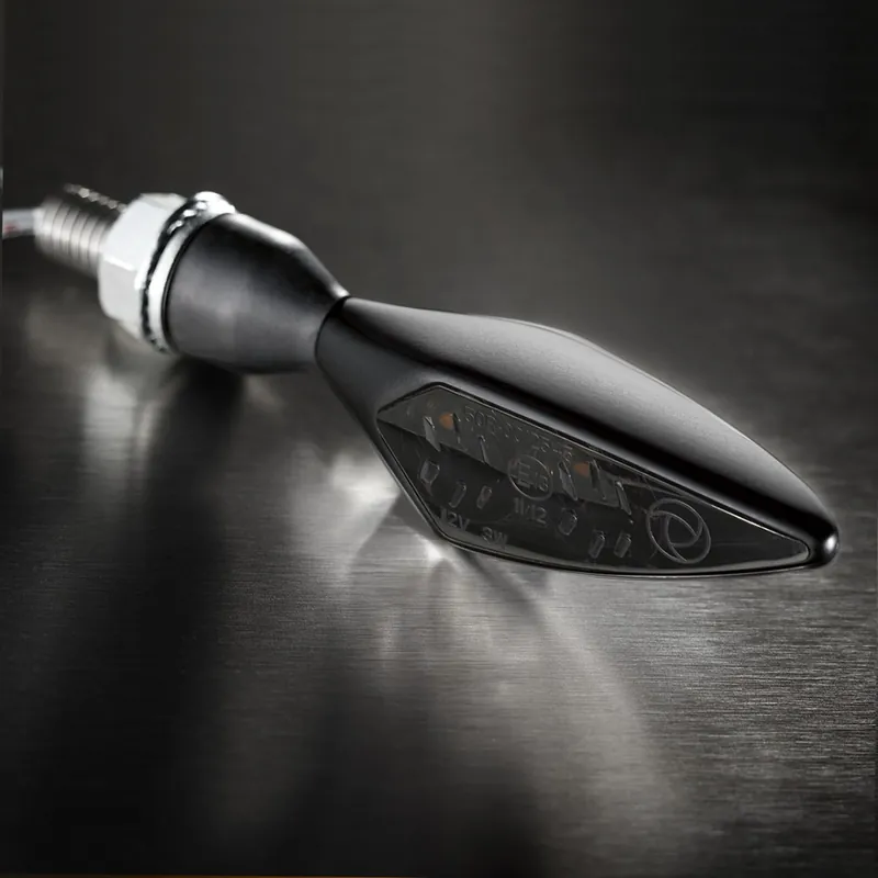 Acheter Direct Clignotant Kellermann, Rhombus Extreme, acier, LED, VL/HR, 12 V, noir satiné, M8x20, homologué E