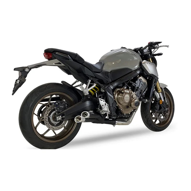 IXIL Hyperlow XL Système complet Honda CB 650 R /CBR 650 R, acier inoxydable noir, homologué E, Euro5 Marque
