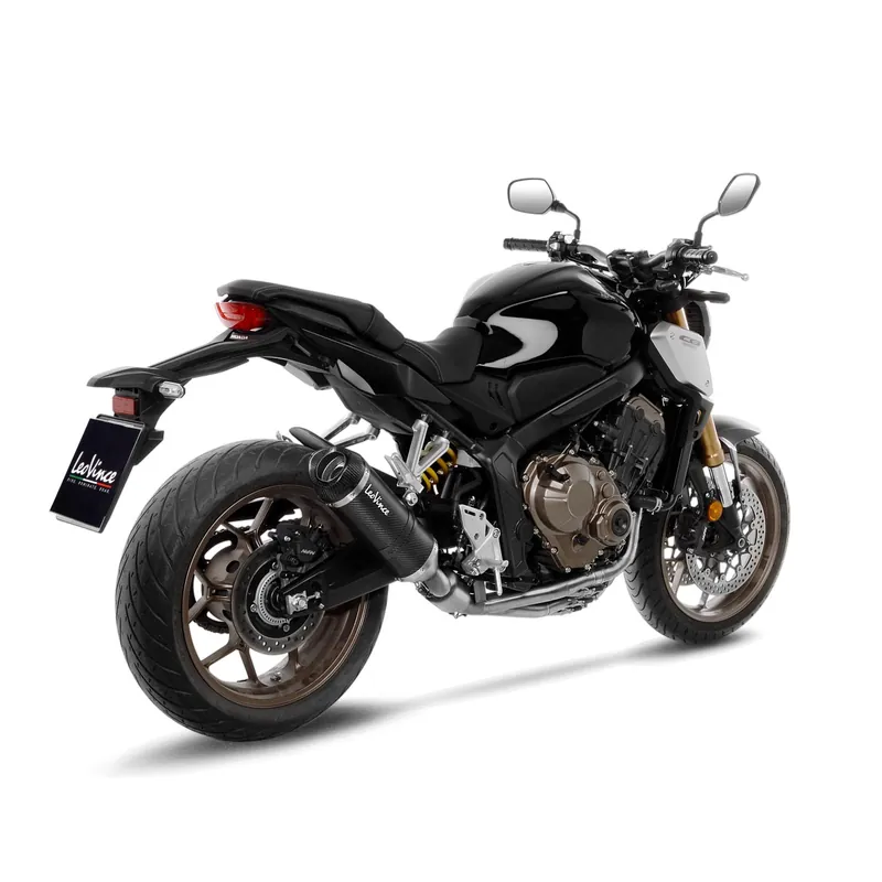 Nouvel Arrivage Système complet LeoVince LV One Evo pour Honda CB 650 RA Neo Sports Cafe, carbone, expertise électronique
