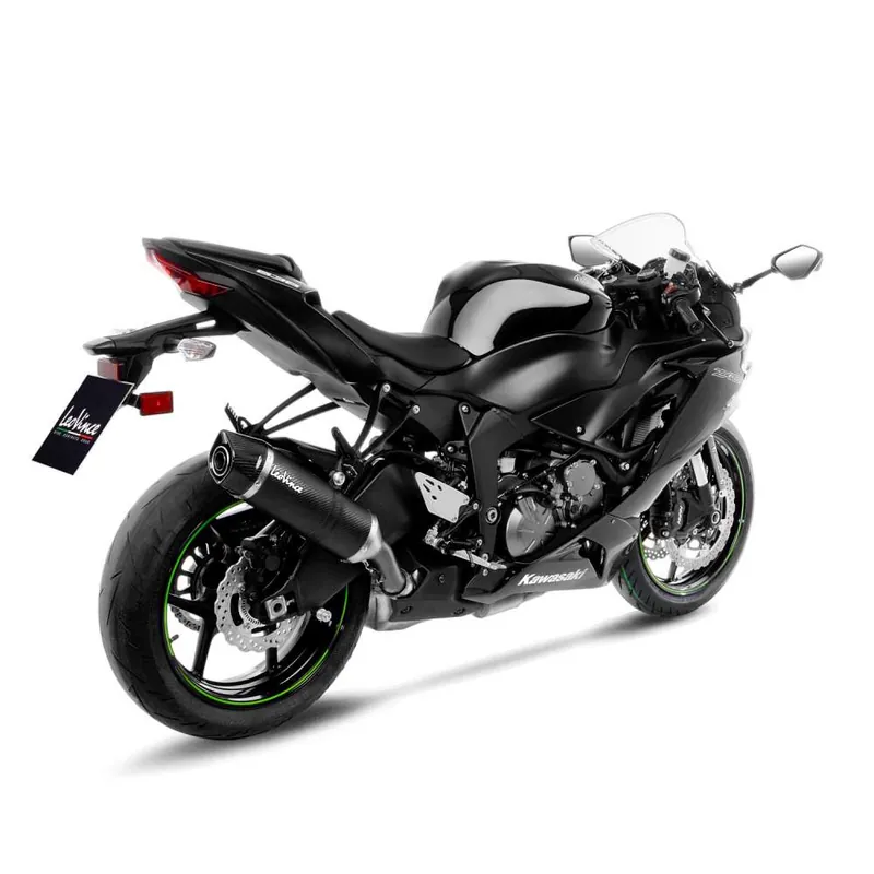 Promotion Saisonnière Sistema de escape LeoVince LV One Evo para Kawasaki ZX-6 R 636, carbono, slip on, E-certificate