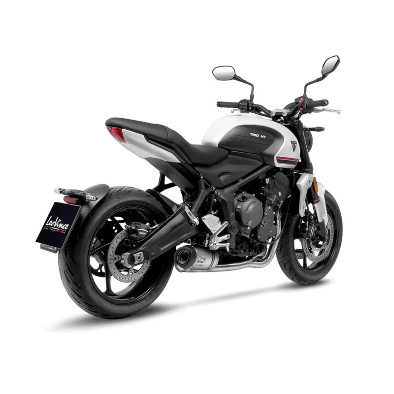 Promotion Système complet LeoVince LV One Evo pour Triumph Trident 660, acier inoxydable argenté, expertise E