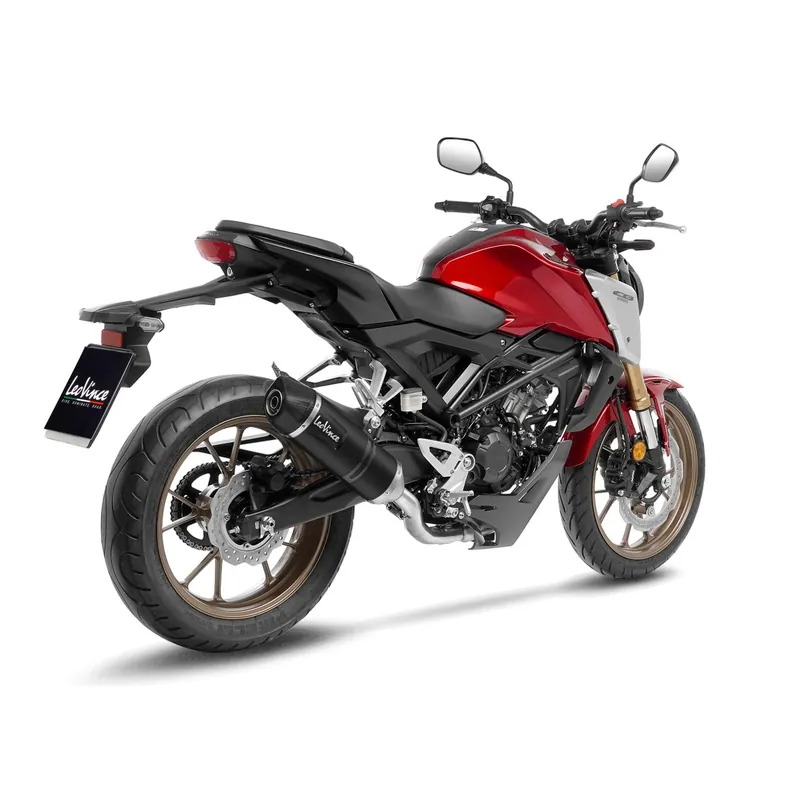 Système complet LeoVince LV One Evo pour Honda CB 125 R Neo Sports Cafe, noir, homologation E Meilleure Vente