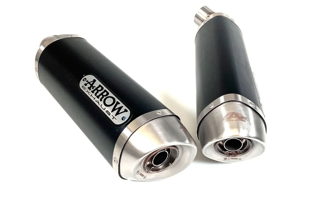Promotion ARROW pot d&rsquo;échappement DARK STREET THUNDER pour Ducati Monster 696 / 796 / 1100 2008-2014