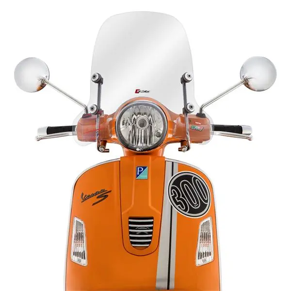 Pare-brise clair FACO pour Vespa GTS/GTS Super/GT/GT L 125-300ccm Nouvelle Collection