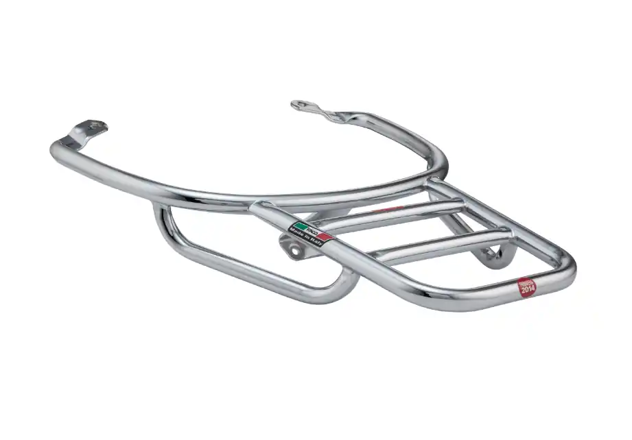 Pont à bagages arrière pour Vespa Primavera /Sprint /Elettrica 50-150ccm, chrome Vente Flash