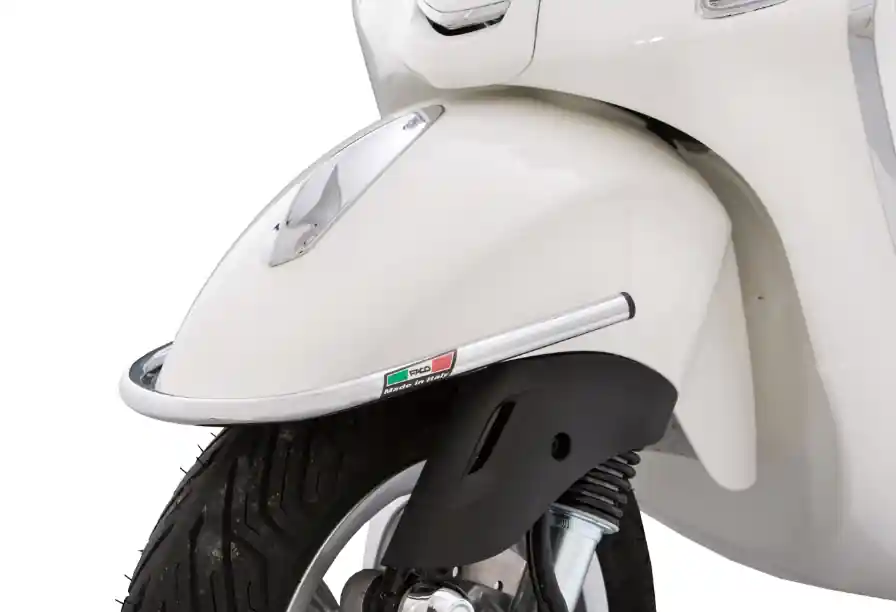 Prix Choc Pare-chocs aile avant pour Vespa LX/LXV/S/Primavera/Sprint/Elettrica 50-150ccm, chrome