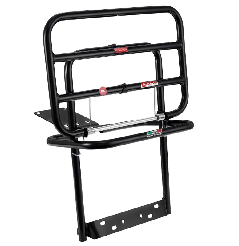 Porte-bagages arrière pour Vespa PX 80-200ccm, pliable, noir Retour Gratuit