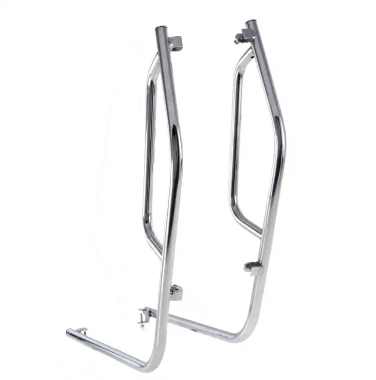 Nouvel Arrivage Protège-jambes Traveller pour Vespa PX 80-200ccm, chrome