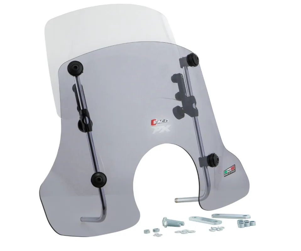 Super Prix Pare-brise FACO « Twin-Screen » pour Vespa PX 80-200ccm, teinté