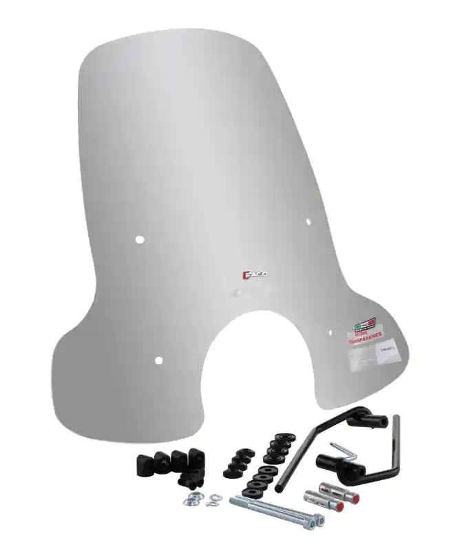 Meilleure Vente Pare-brise FACO haut pour Vespa GTS /GTS Super 125/300ccm (`23-), clair