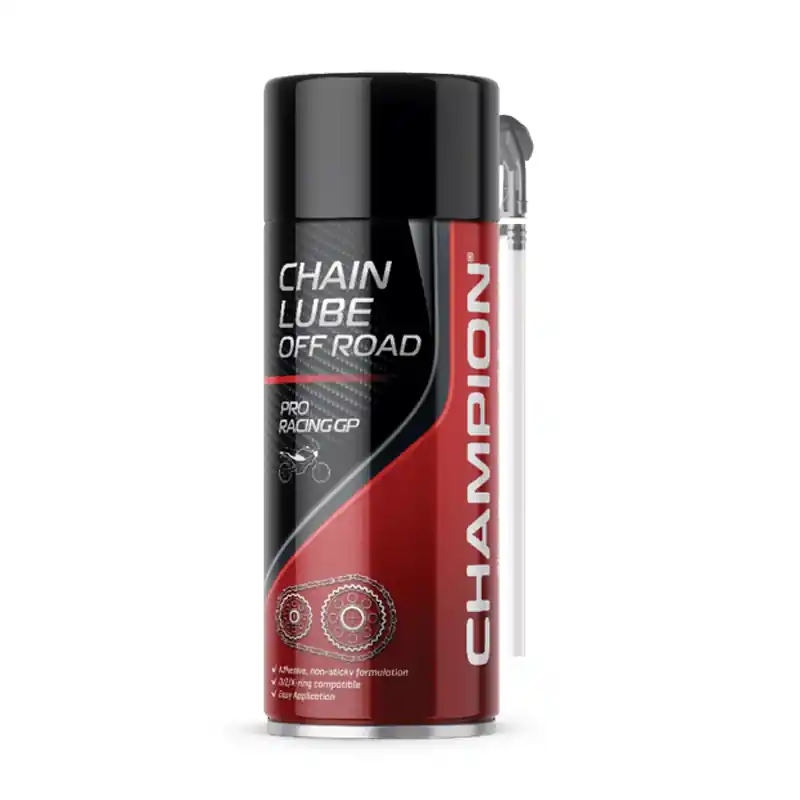 Jusqu&rsquo;à Épuisement Des Stocks CHAMPION® Pro Racing GP Chain Lube Off Road Spray pour chaîne – 0,4 litre