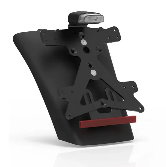 Support de plaque d&rsquo;immatriculation feu arrière RIZOMA pour Vespa GTS/GTS Super/GTV 125-300ccm (`23-), noir Pas Cher
