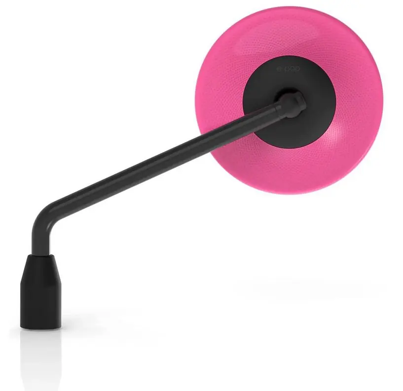 Rétroviseur RIZOMA E-POP gauche ou droit pour Vespa, noir/rose Offre Spéciale