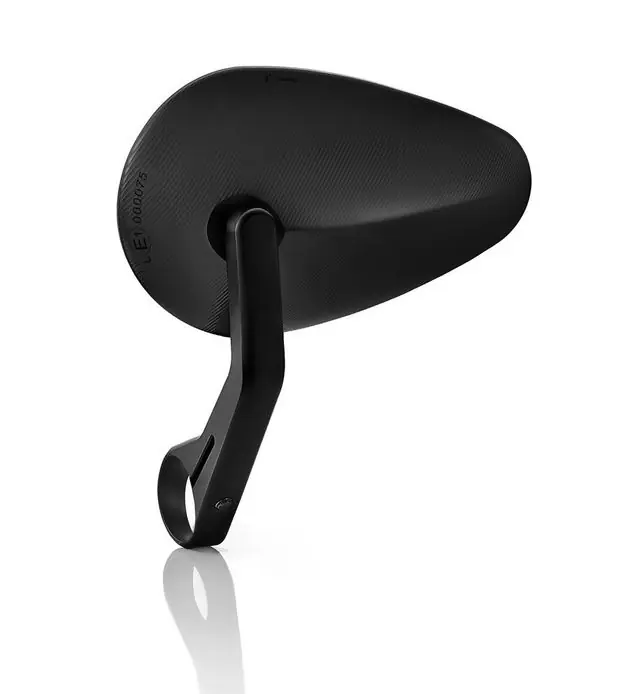 Expédié Aujourd&rsquo;hui Rétroviseur d&rsquo;extrémité de guidon RIZOMA « Reverse Radial » gauche ou droit pour Vespa, noir anodisé