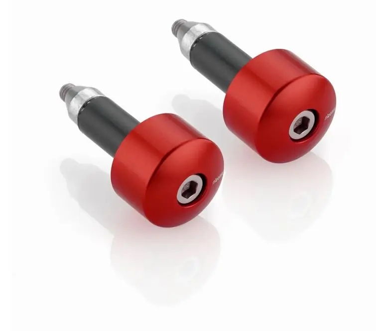 Nouvelle Collection Poids de guidon RIZOMA gauche & droite pour Vespa, anodisé rouge