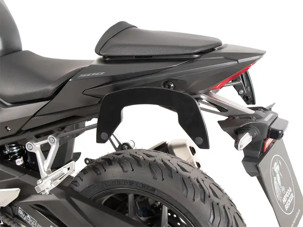 Supports latéraux C-Bow anthracite pour Honda CB 500 Hornet (24-) Hepco & Becker Commander Vite