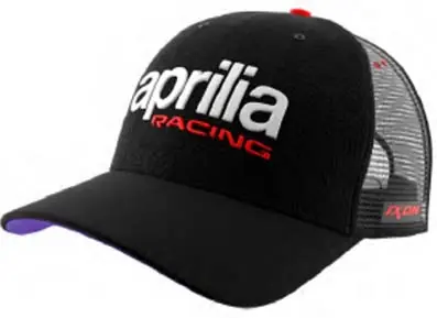 Aprilia Basecap Dual collection 2024 noir violet Promotion Saisonnière