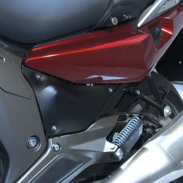 Usine Directe Pare-balles latéraux arrière pour BMW K 1600 GT /GTL (10-22), paire, noir mat