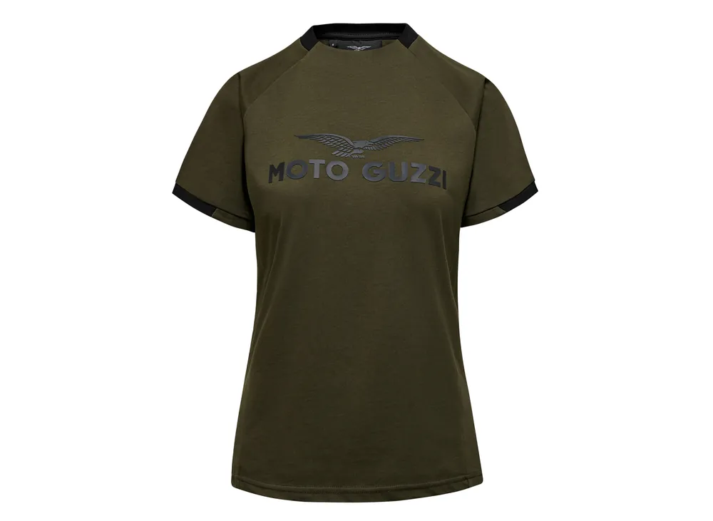 Réduction T-shirt Moto Guzzi femme vert XS