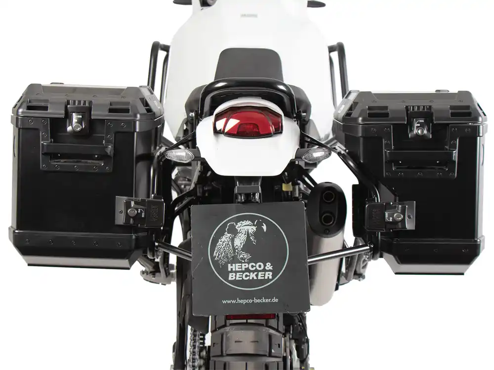 Commande En Gros Kit de support de valise Cutout support incl. kit de valise Xplorer Cutout noir pour Ducati Desert X Rally (24-)
