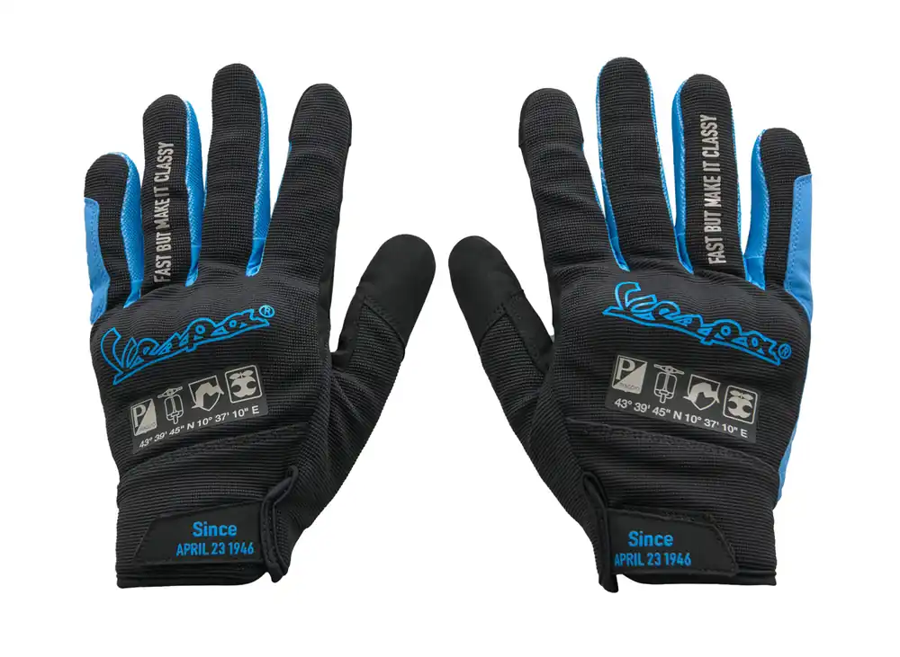 Gants Vespa noir bleu S Vente Flash