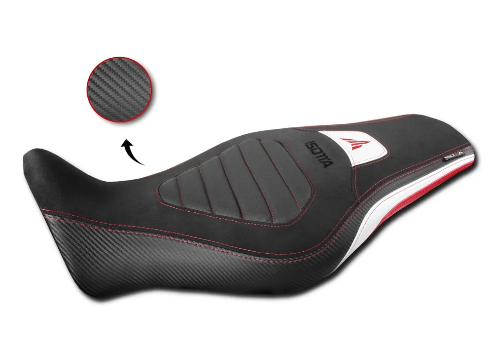 Dernier Modèle Housse de selle « Comfort » rouge pour Yamaha MT-09 (21-23)