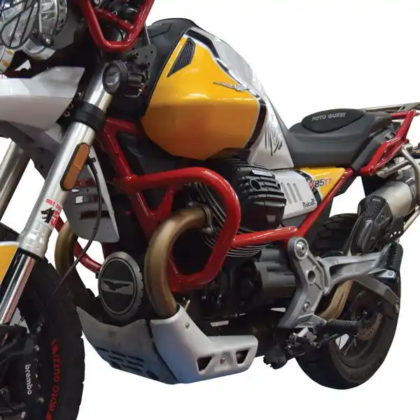 Arceau de protection moteur rouge pour Moto Guzzi V85 TT Prix Choc