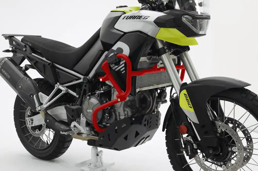 Arceau de sécurité rouge pour Aprilia Tuareg 660 Meilleur Choix