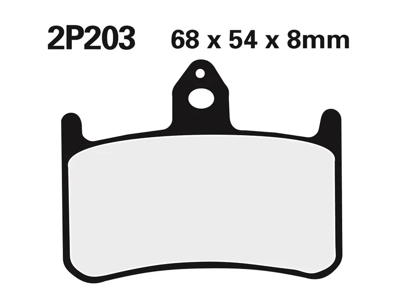 Plaquettes de frein semi-métalliques NISSIN Street – 2P-203NS Meilleur Prix