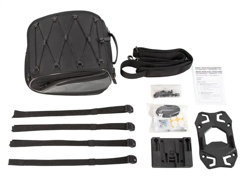 Réduction Sacoche arrière Street Basic noire pour Sportracks et Smartraks Hepco & Becker
