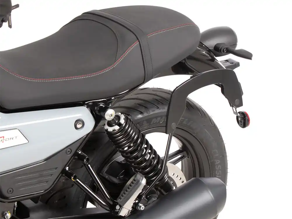 Usine Directe Supports latéraux C-Bow noirs pour Moto Guzzi V7 850 Special (25- ) Hepco & Becker