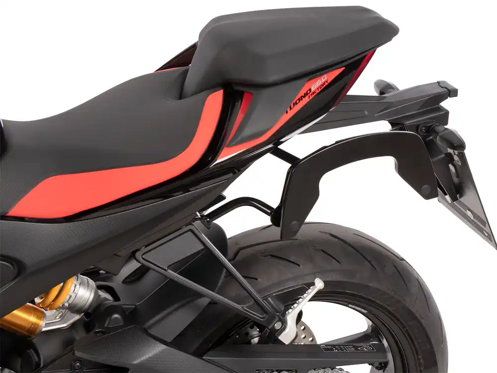 Affaire À Saisir Supports latéraux C-Bow noirs pour Aprilia Tuono 660 Factory (2022-) Hepco & Becker