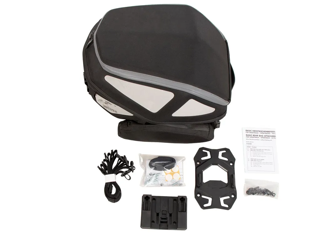 Royster Rearbag sacoche arrière y compris fixation basique Hepco & Becker Schwarz / Grau Paiement Sécurisé