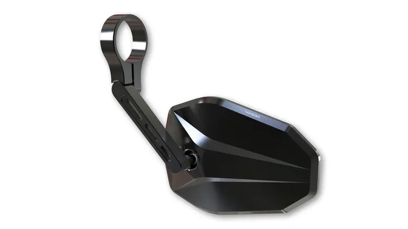 HIGHSIDER pro Rétroviseur d&rsquo;extrémité de guidon Victory Noir Court (1pc) Achat Immédiat
