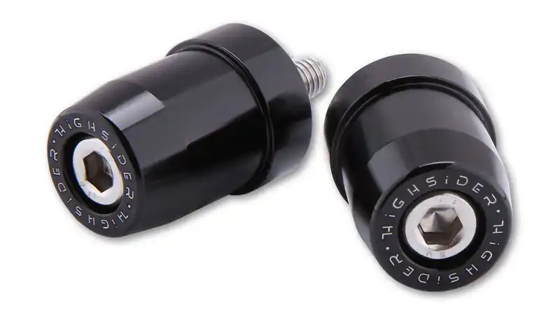 Retour Gratuit HIGHSIDER pro Poids pour guidon noir M8 Kawasaki (paire)