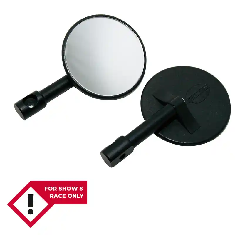 HIGHSIDER smart Rétroviseur d&rsquo;extrémité de guidon noir rond (paire) Retour Gratuit