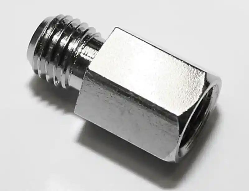 HIGHSIDER smart Adaptateur de rétroviseur chromé trou M10 droite sur boulon M10 droite Réduction