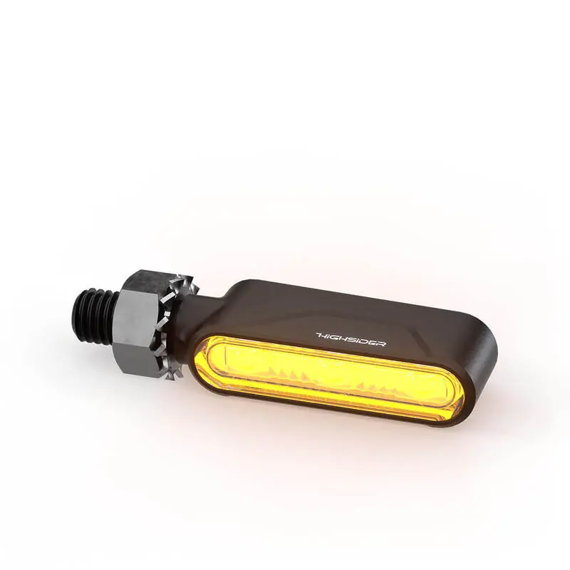 Promotion HIGHSIDER Pro Esagano-RS LED 3in1 Combinaison de clignotants et de feux arrière Boîtier noir / Lentille gris fumée (P