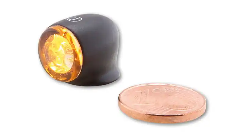 Certifié HIGHSIDER pro Proton Two LED feu arrière, feu stop, clignotant noir/teinté 3en1, homologué E (paire)