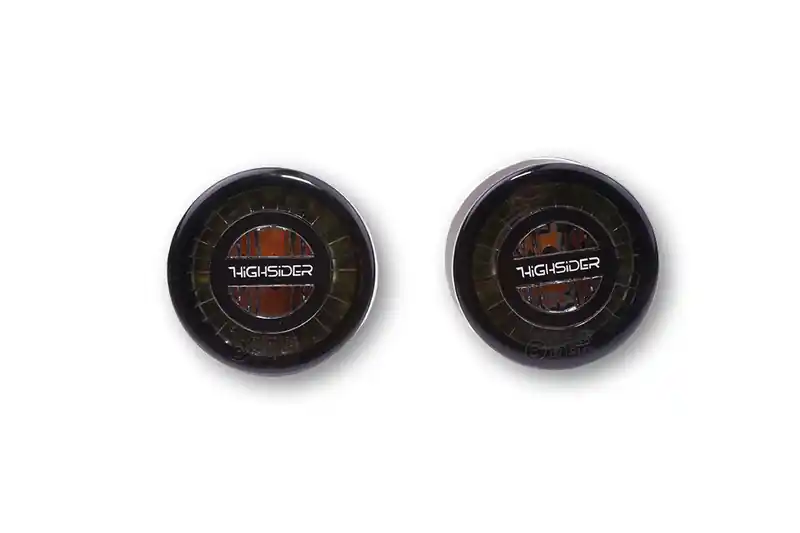 Offre Du Jour HIGHSIDER pro Rocket LED clignotant/feu de position noir/teinté 2en1, homologué E (paire)