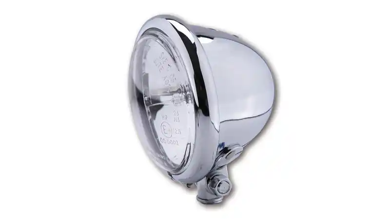 Expédié Aujourd&rsquo;hui HIGHSIDER smart 4 1/2 pouces Phares longue portée Bates Style chrome E-approuvé (1pc)