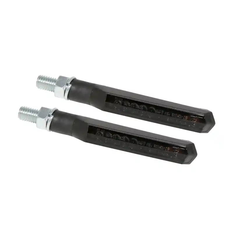 HIGHSIDER Smart Run-TS LED Clignotants séquentiels Boîtier noir / Lentille gris fumée (paire), Avant & Arrière Prix Promo