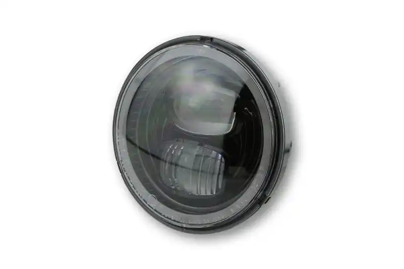HIGHSIDER pro 5 3/4 pouces Insert de phare principal type 7 LED Noir Avec anneau de feu de position, rond, E-Gepr Offre Exclusive