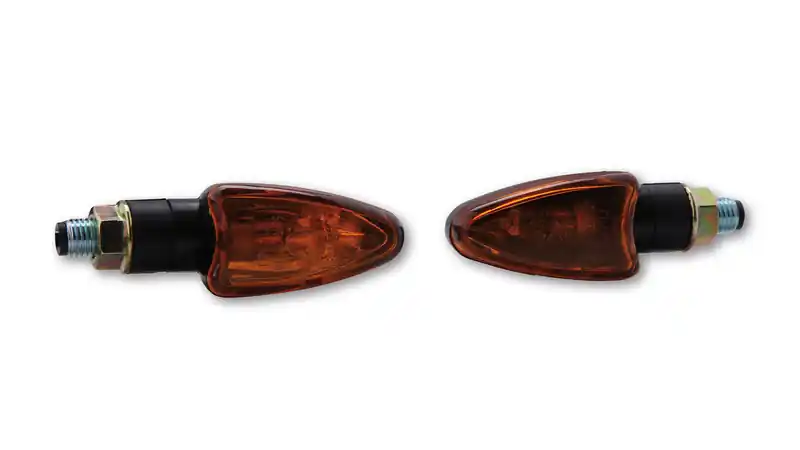 HIGHSIDER Smart Arrow ampoules mini-clignotants boîtier noir / lentille orange (paire), avant & arrière Expédition Rapide