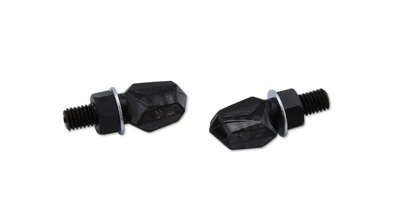 Soldes HIGHSIDER Smart Tiny LED Clignotants boîtier noir / lentille gris fumée (paire), arrière
