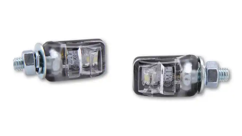 HIGHSIDER smart Picco Eclairage de plaque d&rsquo;immatriculation à LED noir (paire) Dernier Modèle