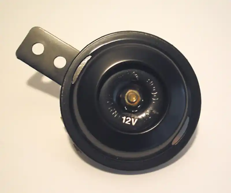 HIGHSIDER smart Hupe Schwarz 12V, 70 mm Durchmesser, 100 dB, E-Geprüft Produit De Marque