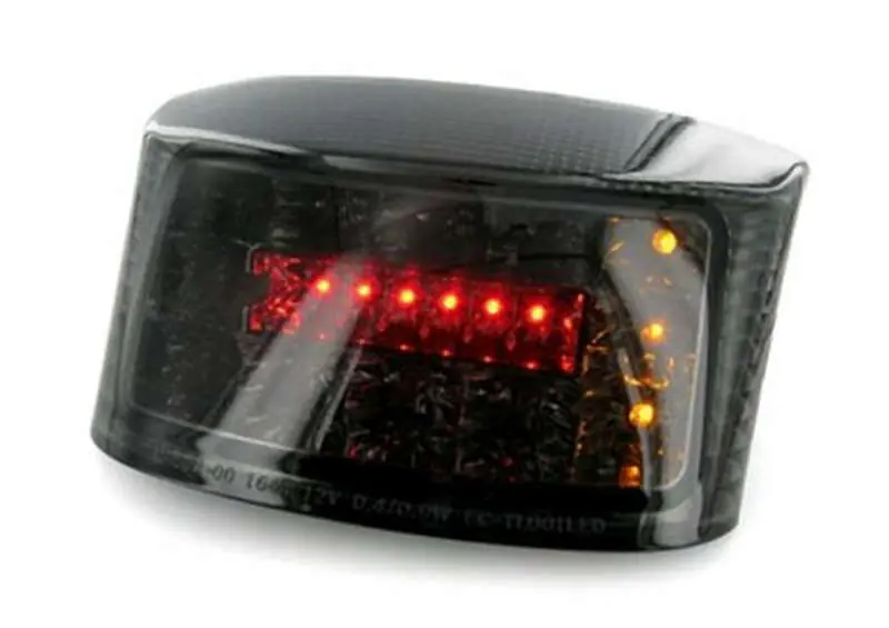 LED-Rückleuchte Bihr schwarz mit integrierten Blinkern, CE-homologiert MBK Booster 50 – Yamaha BW&rsquo;S Populaire