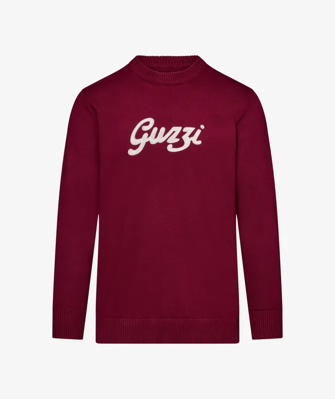 Retour Gratuit Pull pour homme Moto Guzzi « Heritage » bordeaux XS