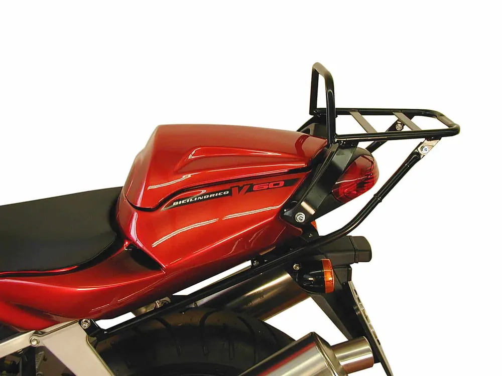 Top Vente Pont à bagages tubulaire support de top case noir pour Aprilia SL 1000 Falco (00-03) Hepco & Becker